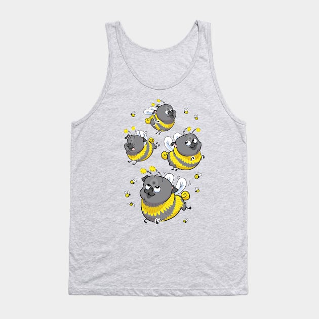 Bumblepugs Tank Top by Inkpug